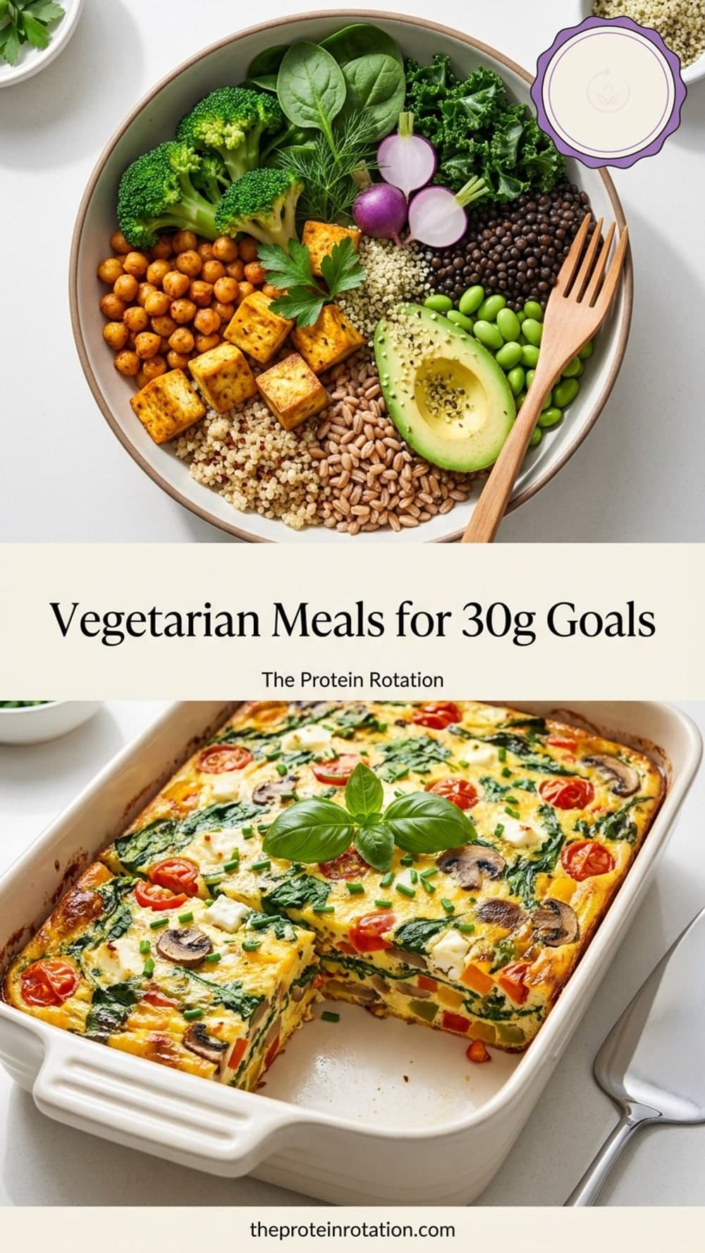 Vegetarian Meals for 30g Goals