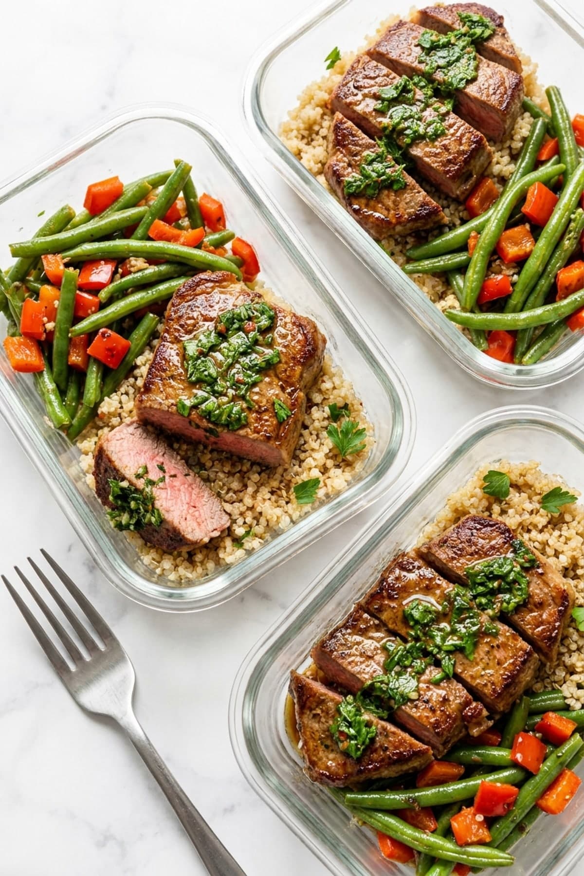Gluten Free Meal Prep: Pack Chimichurri Steak Boxes