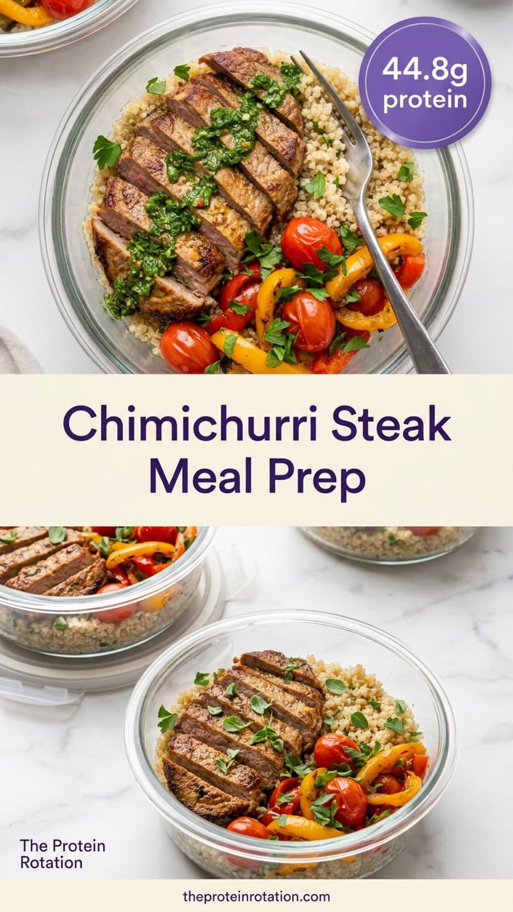 Chimichurri Steak Meal Prep
