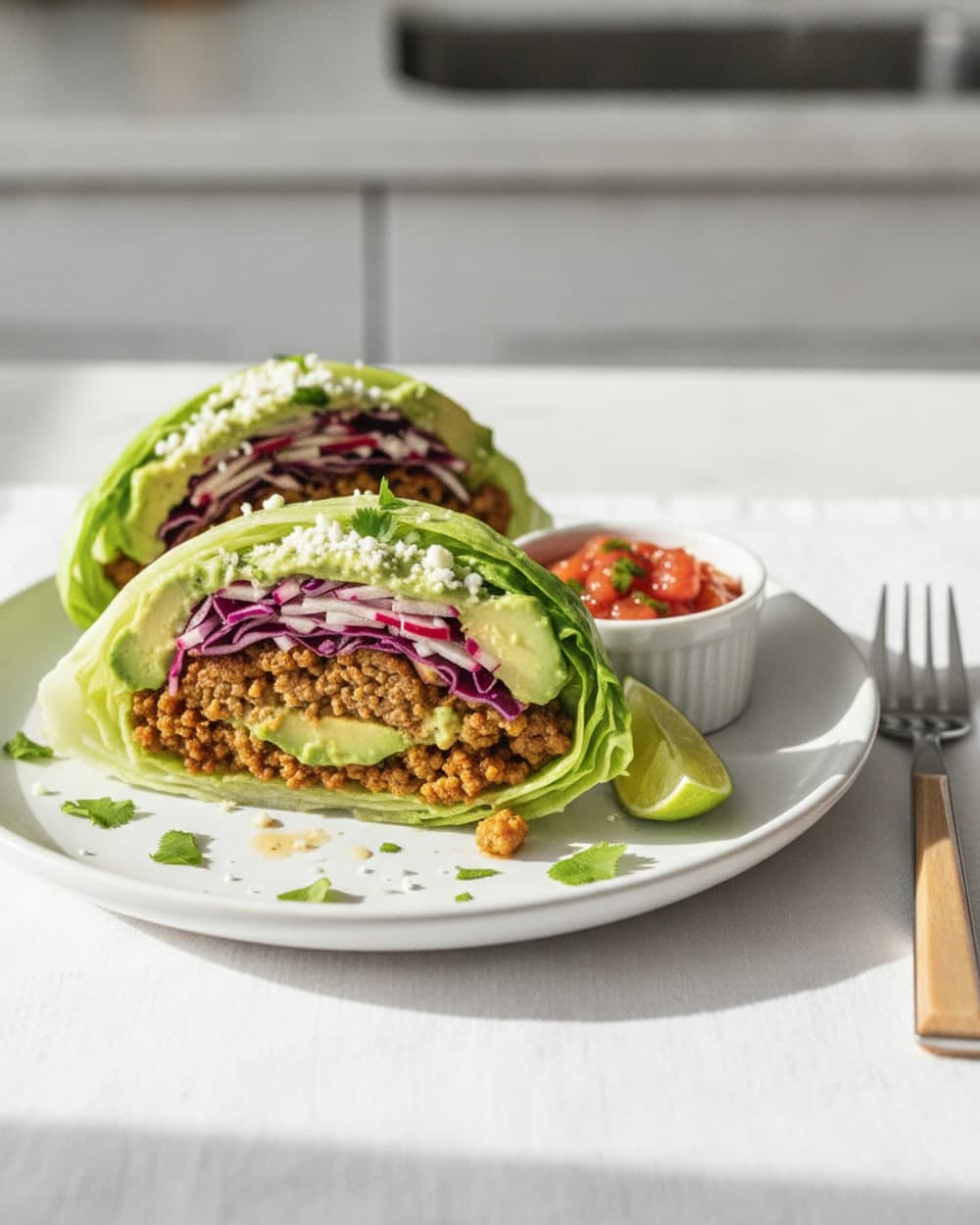 Beef Taco Lettuce Cups