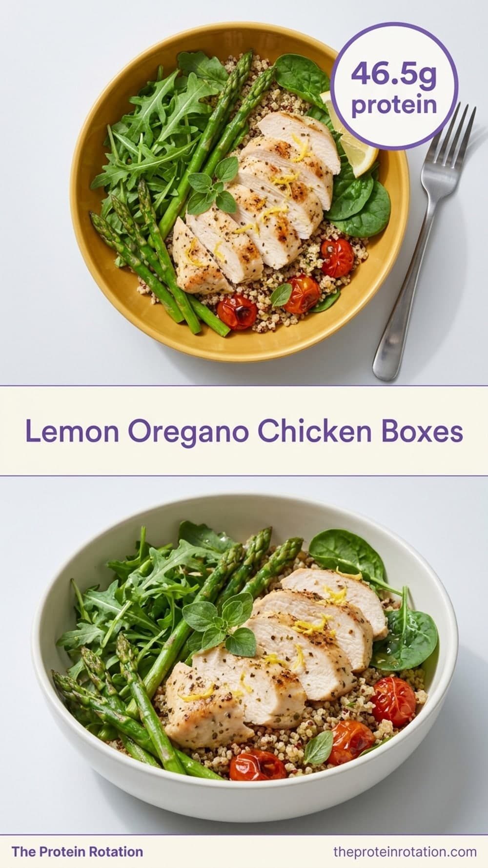 Lemon Oregano Chicken Boxes
