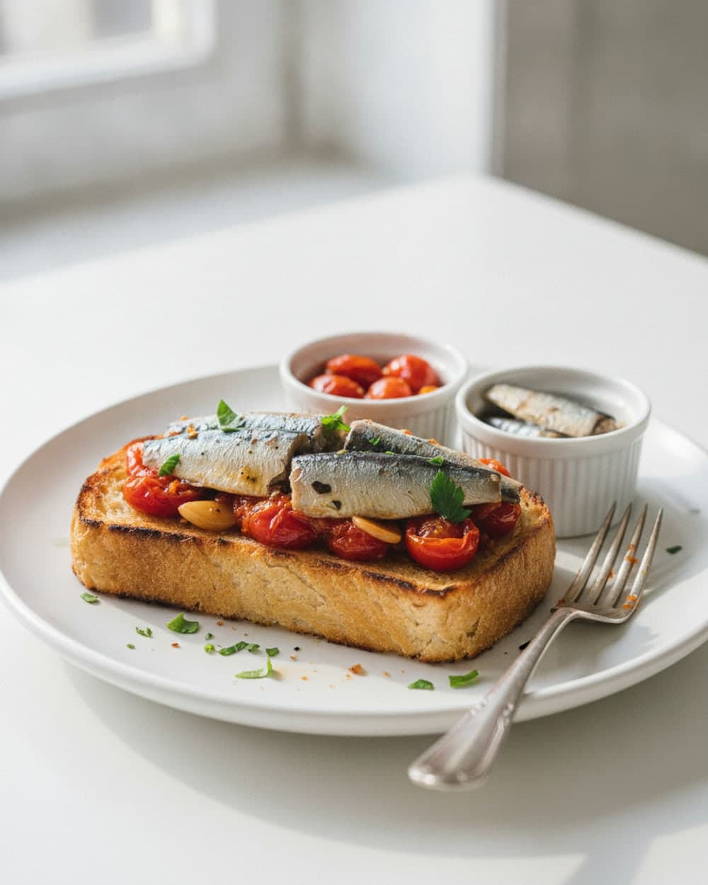 Sardine Tomato Toasts