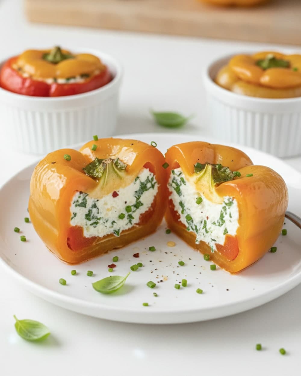 Ricotta Herb Stuffed Peppers