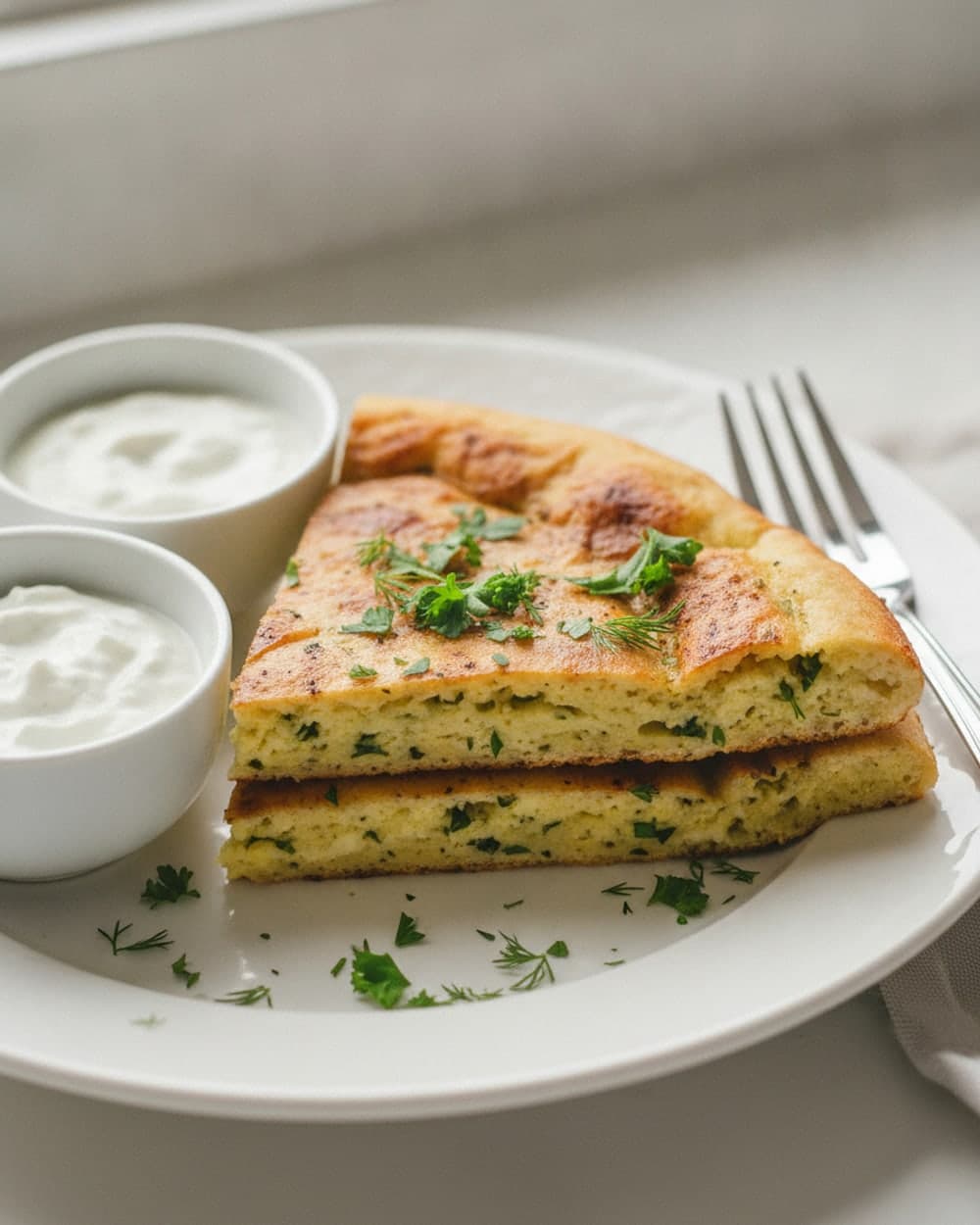 Greek Yogurt Chickpea Flatbreads
