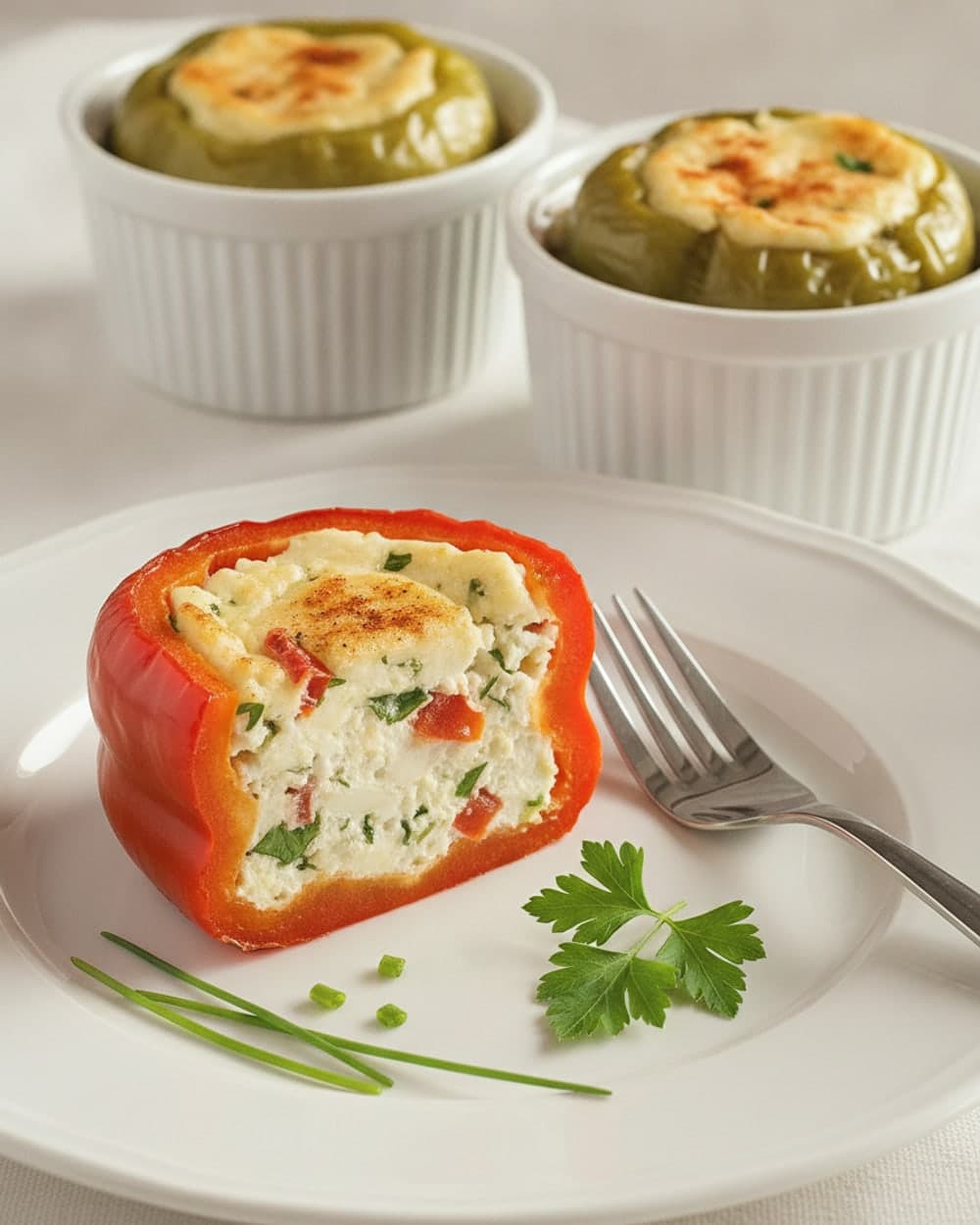 Cottage Cheese Stuffed Peppers