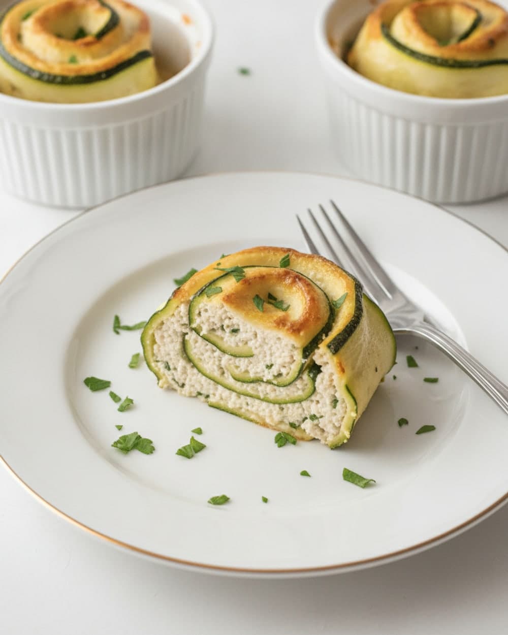 Tofu Ricotta Zucchini Roll Ups
