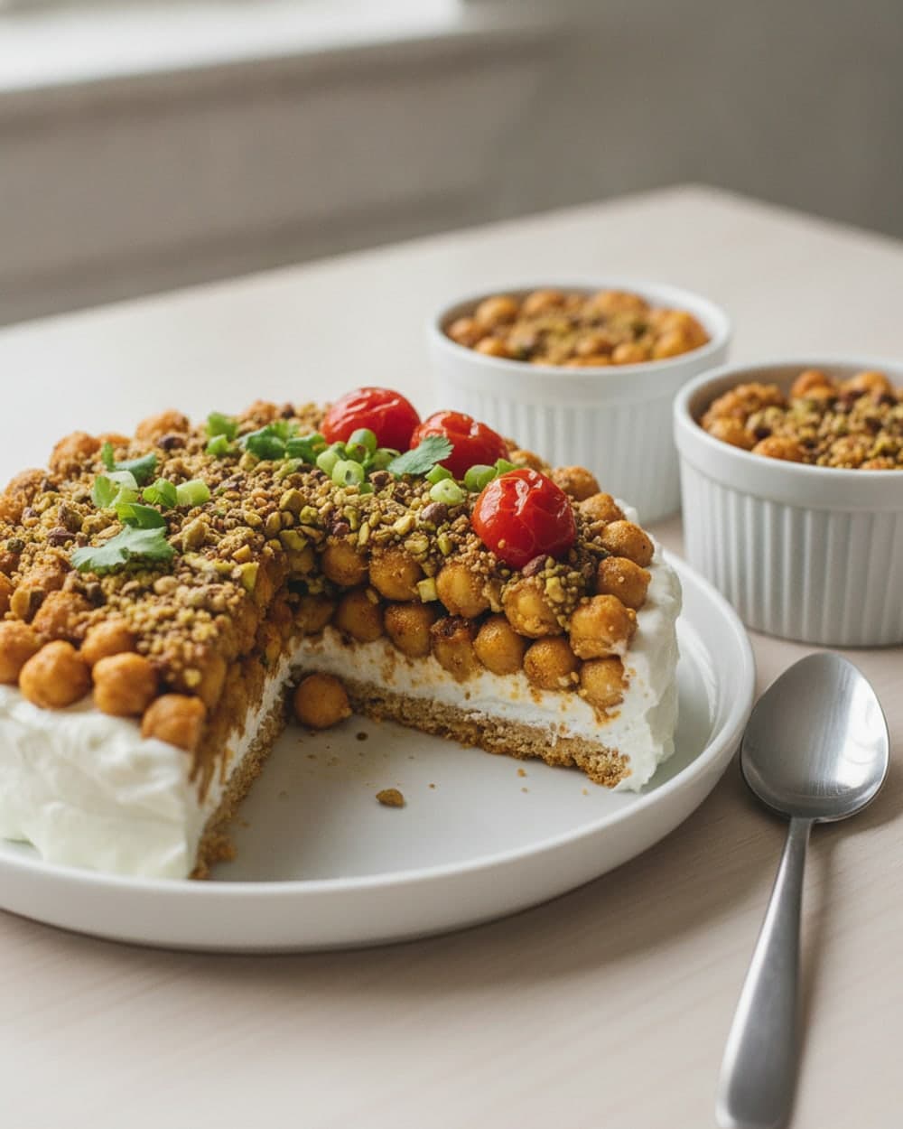 Savory Yogurt Chickpea Breakfast Bowl