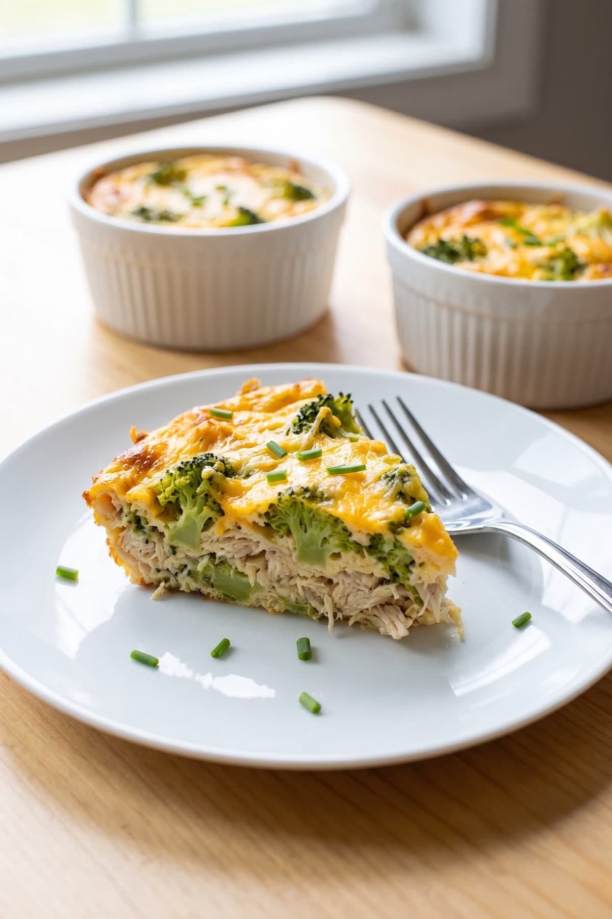 Keto Chicken Casserole with Broccoli and Cheddar