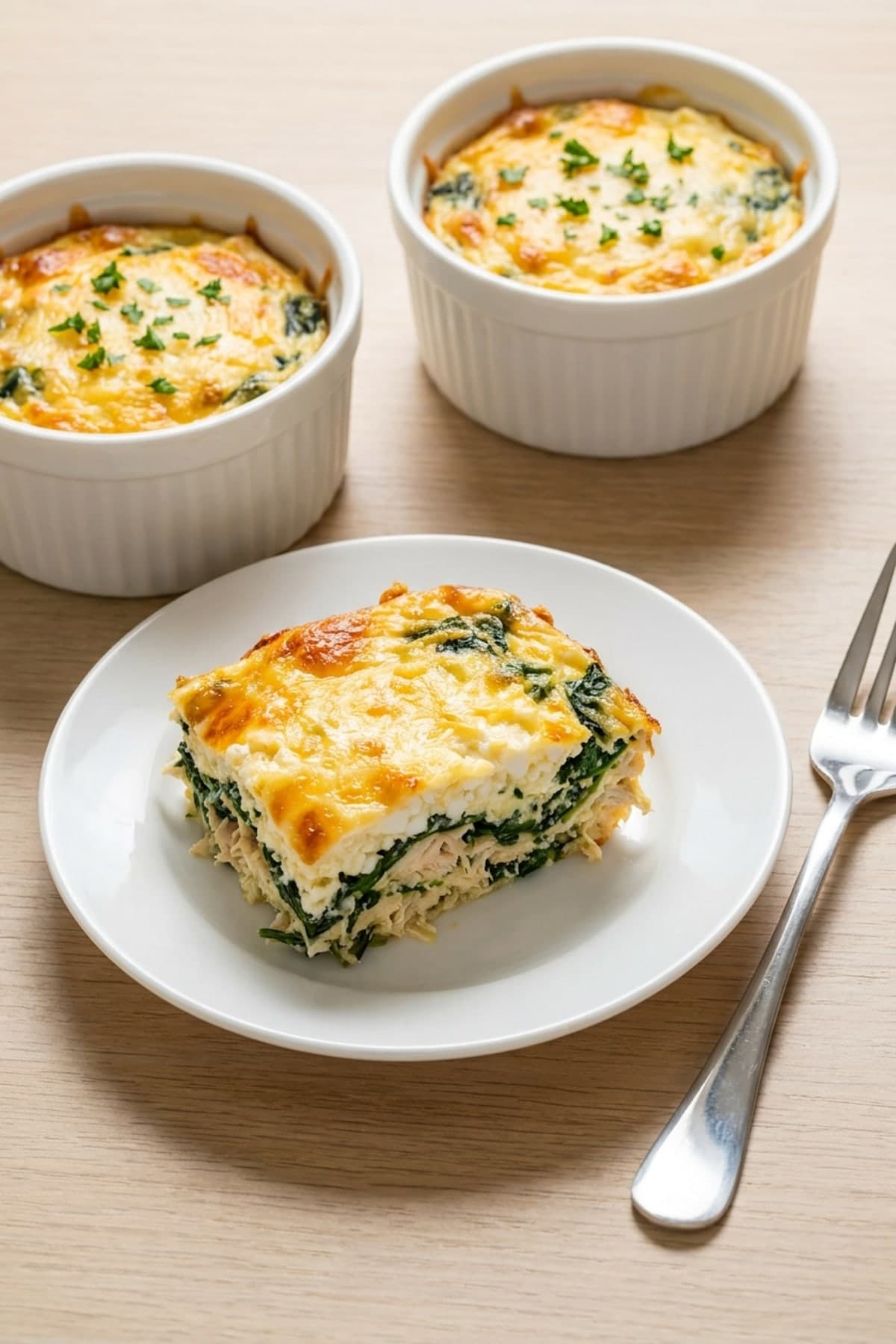Keto Cottage Cheese Recipes: Chicken Spinach Bake