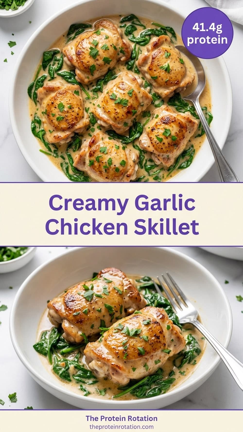 Creamy Garlic Chicken Skillet