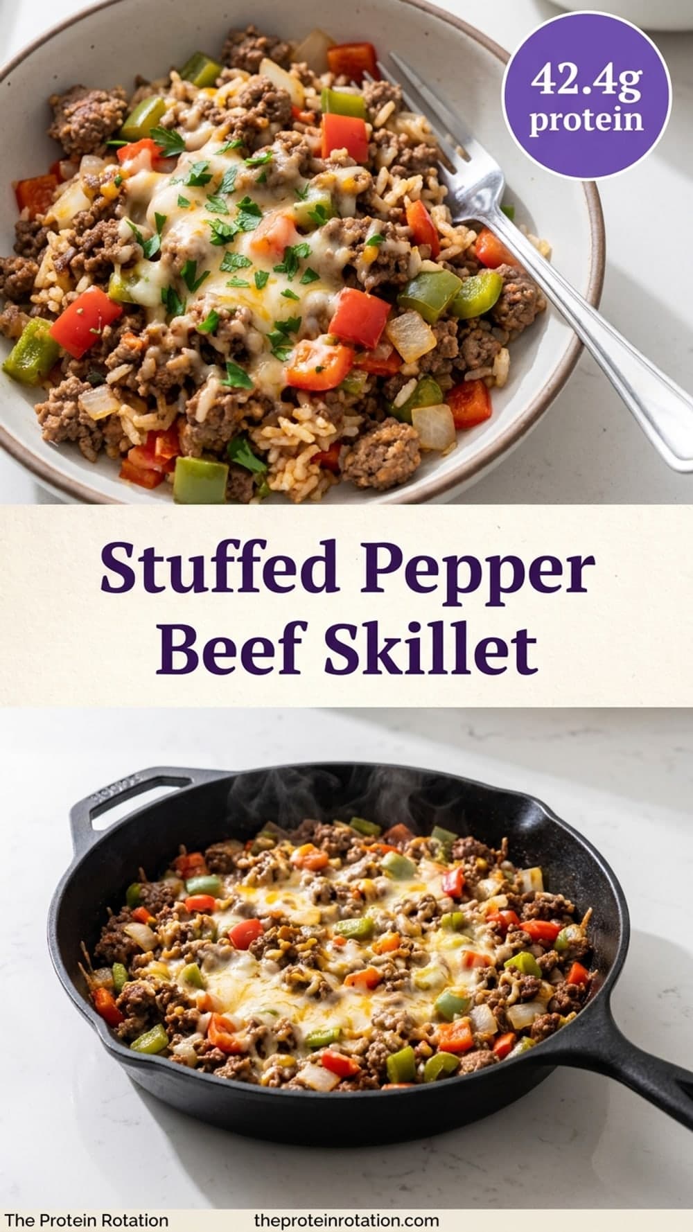 Stuffed Pepper Beef Skillet