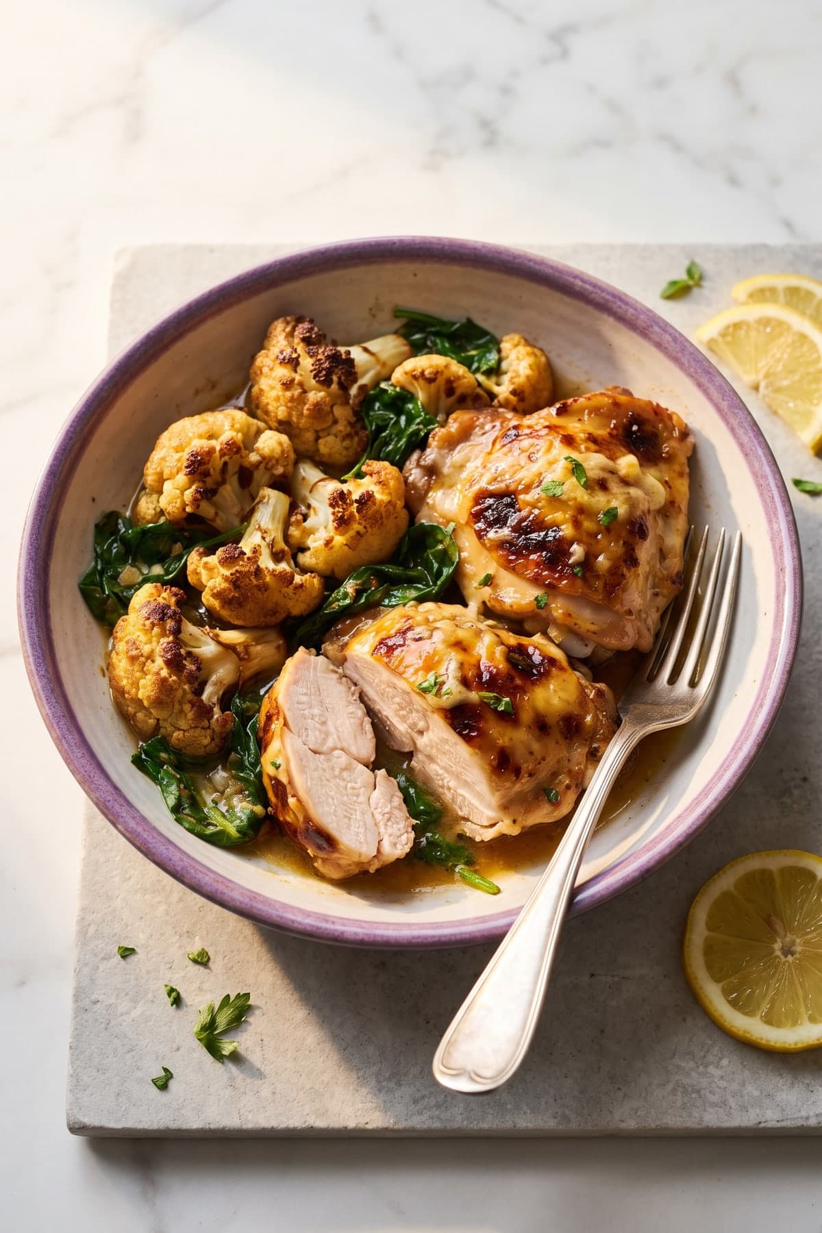 Low Carb Dinner Recipes: Start with Lemon Chicken and Cauliflower