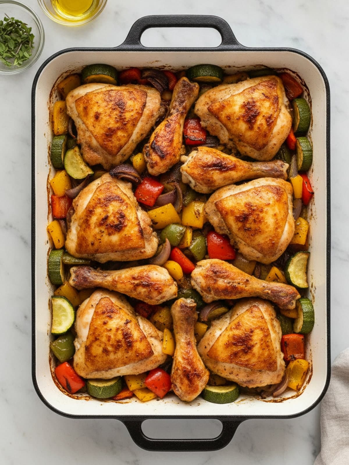 Greek Chicken Low Carb Meal Prep Boxes: Roast to two checkpoints