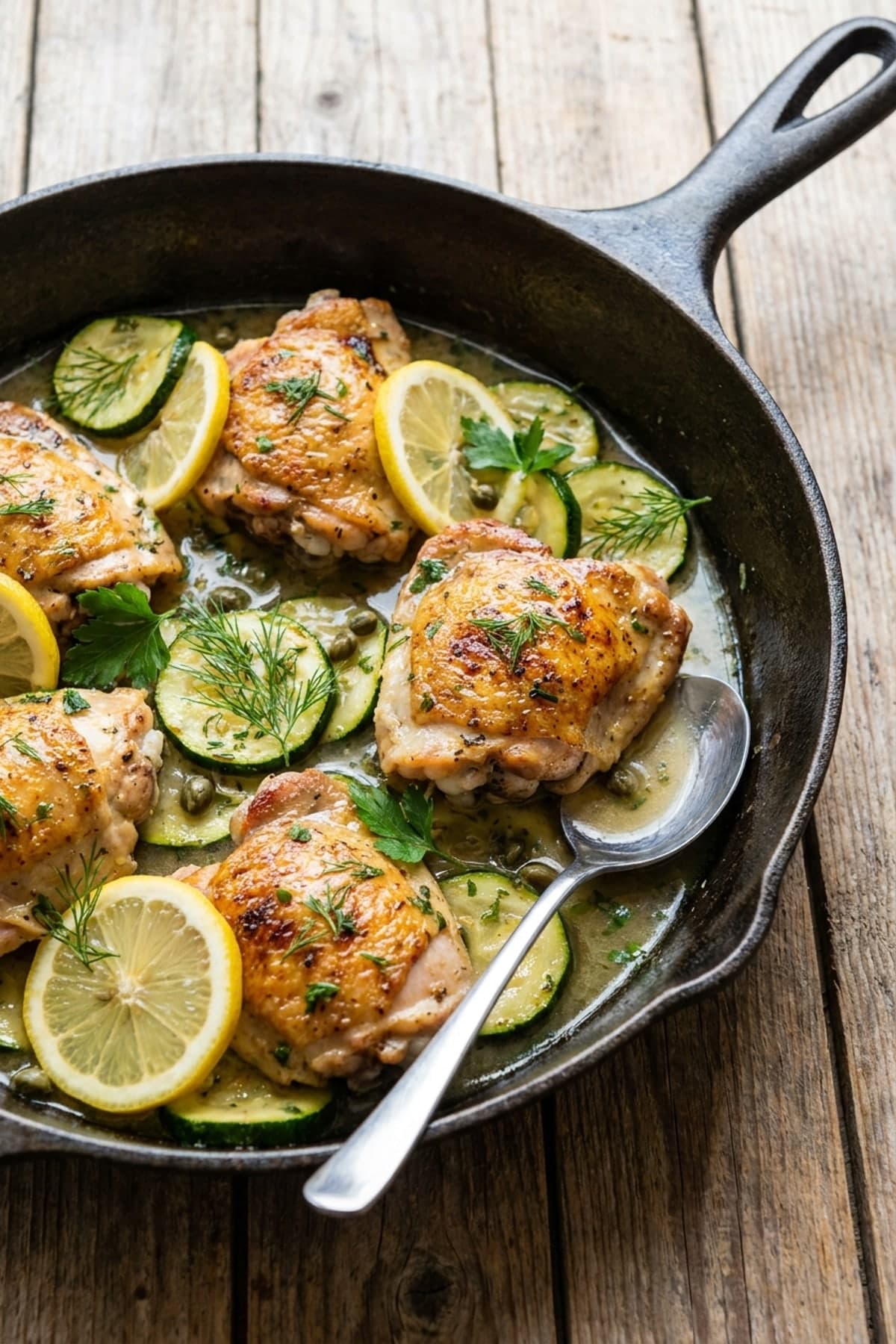 Low Calorie Dinner Recipes: Lemon Chicken Zucchini
