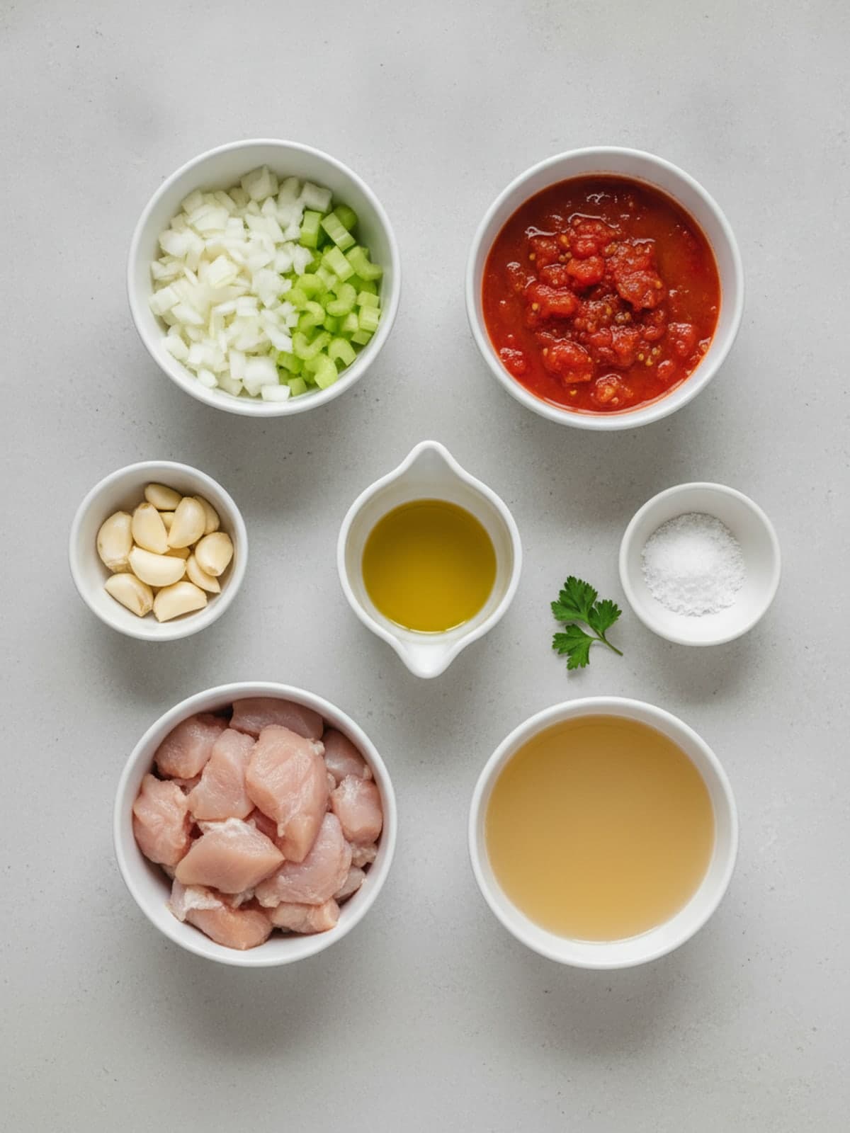 Ingredients for Chicken Zucchini Soup