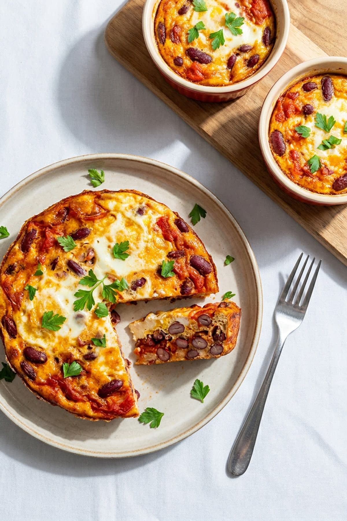 Tomato Bean Egg Skillet