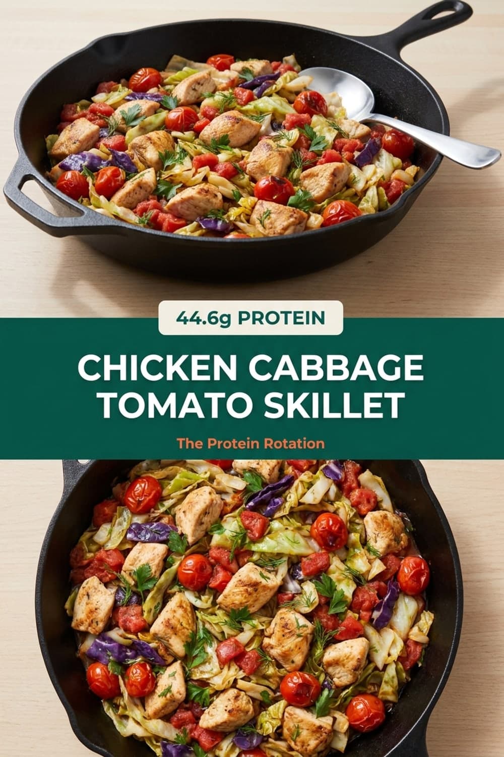 Chicken Cabbage Tomato Skillet