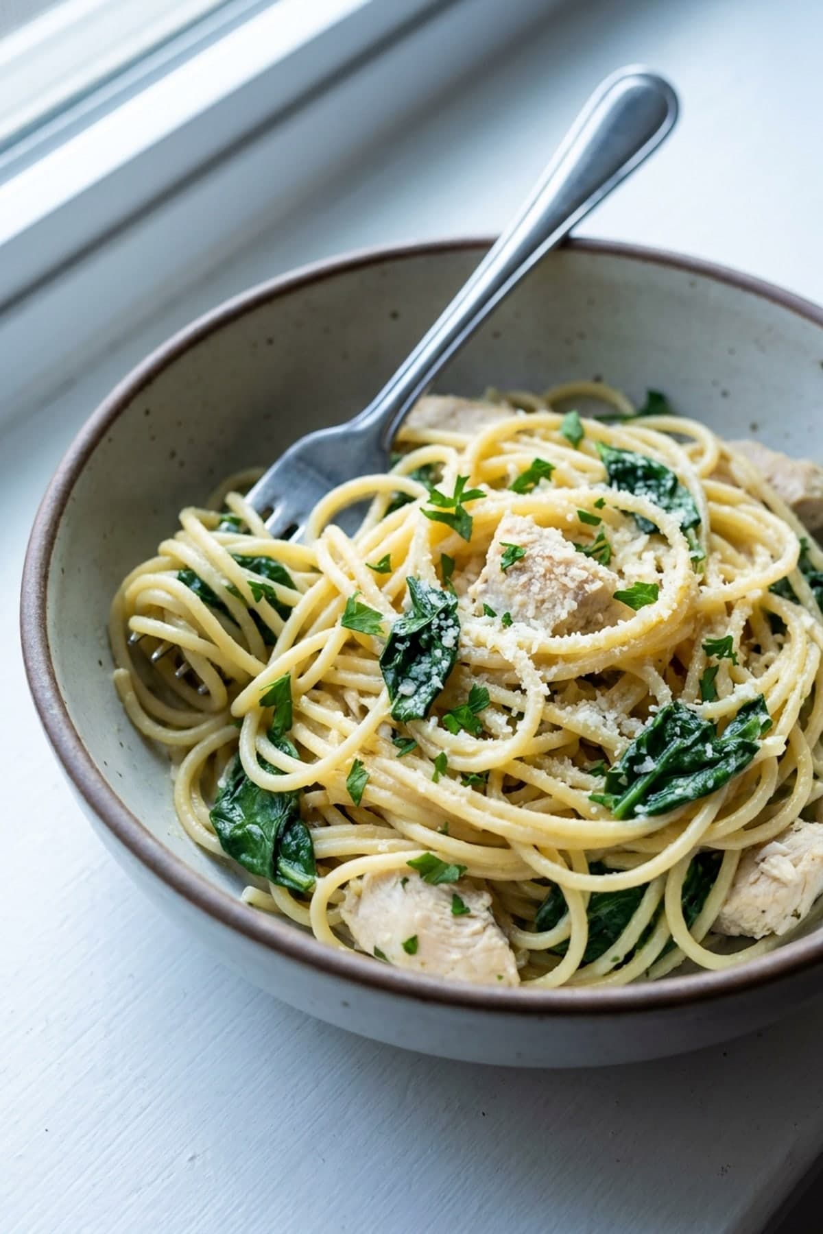 Protein Pasta Recipes: Lemon Chicken Spinach Pasta