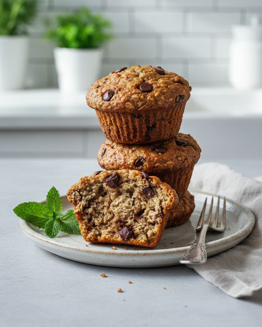 Chocolate Chip Oat Muffins