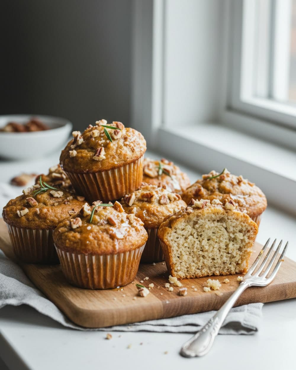 Maple Pecan Millet Muffins