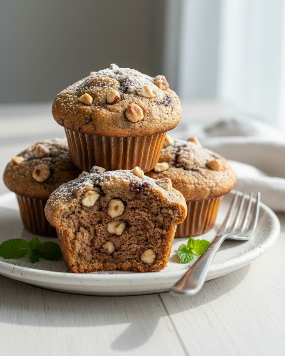 Mocha Hazelnut Breakfast Muffins