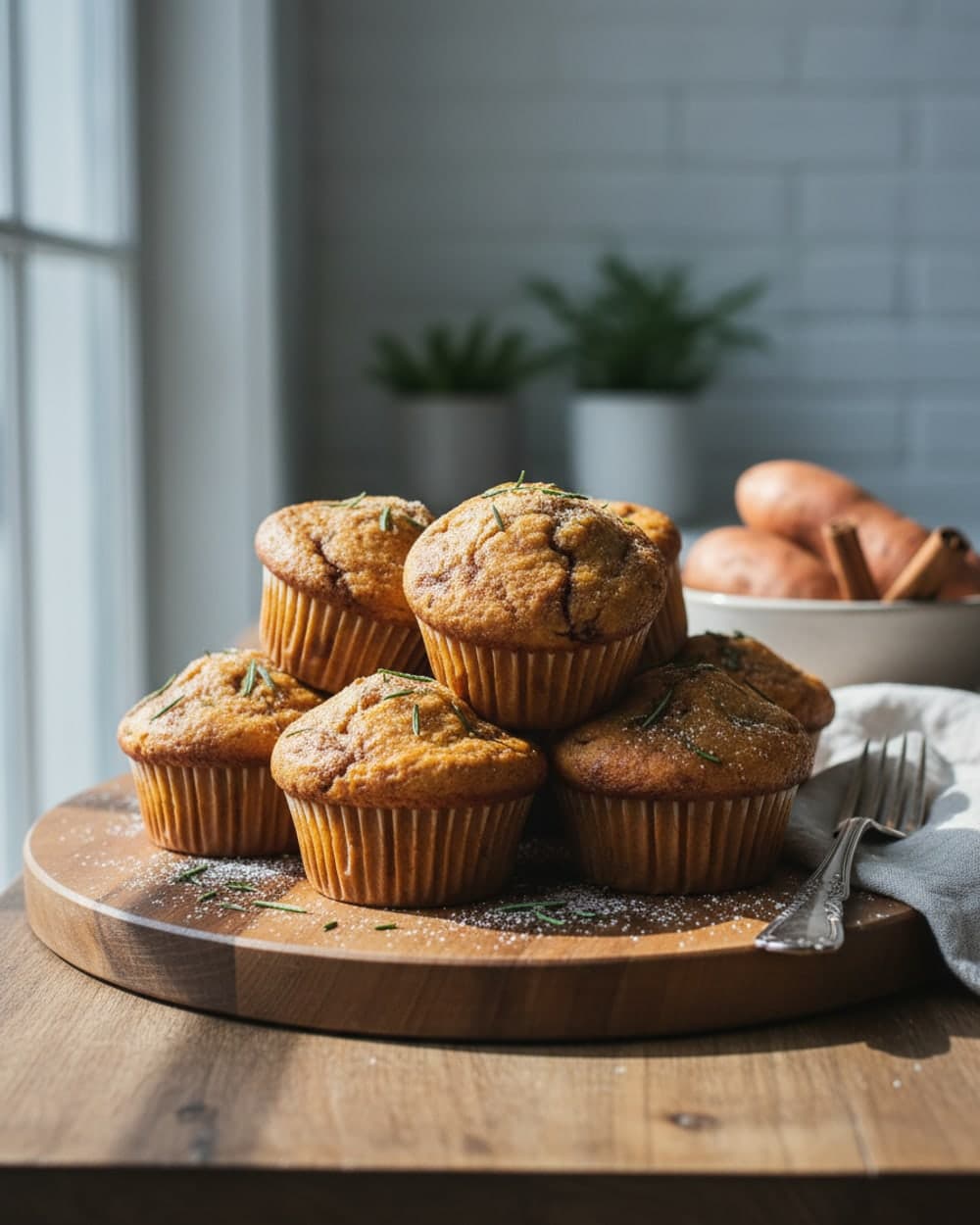 Sweet Potato Cinnamon Muffins