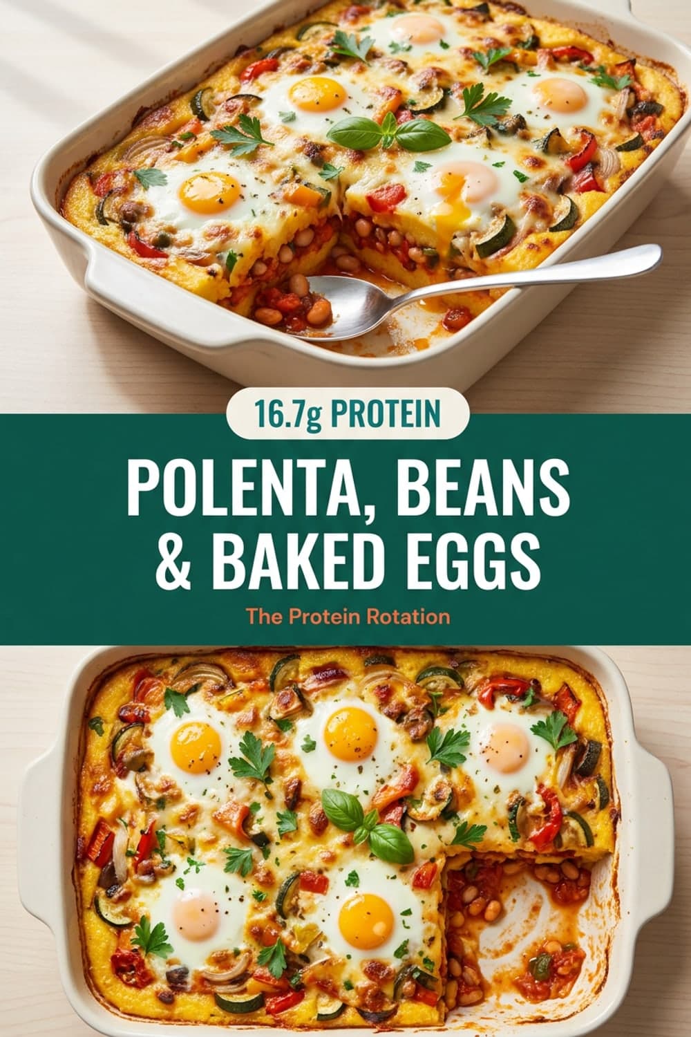 Polenta, Beans & Baked Eggs