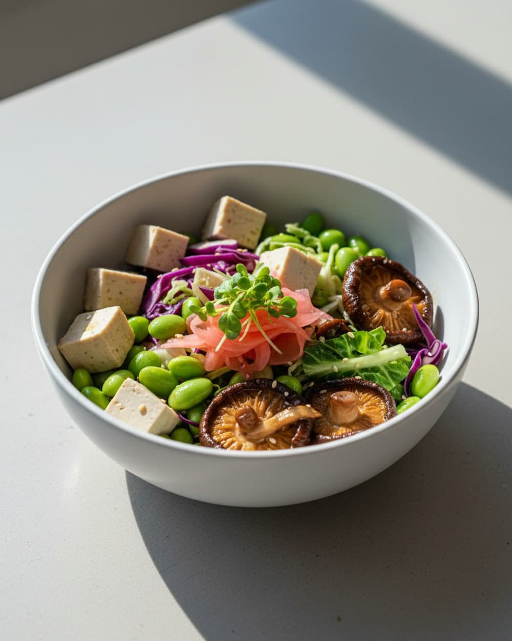 Tofu Edamame Bowls
