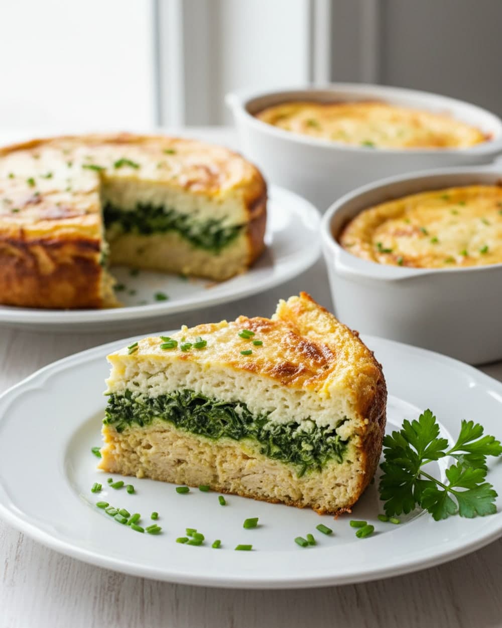 Chicken Spinach Cottage Cheese Bake