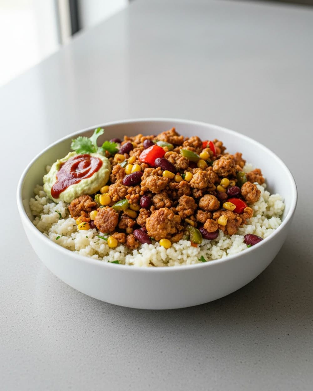 Chipotle Turkey Cauliflower Bowls