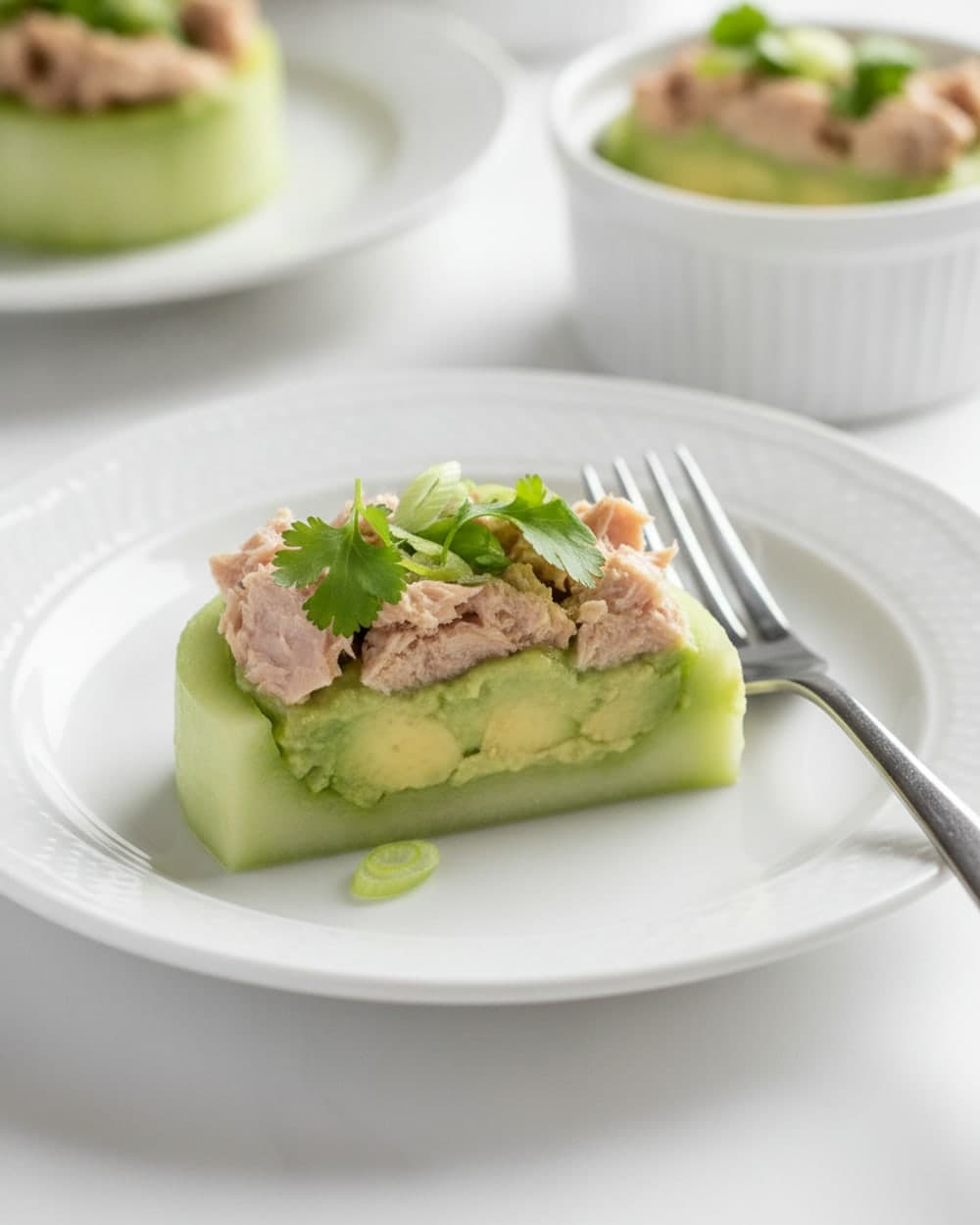 Tuna Avocado Cucumber Boats