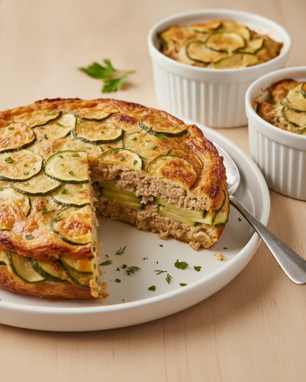 Creamy Turkey Zucchini Skillet