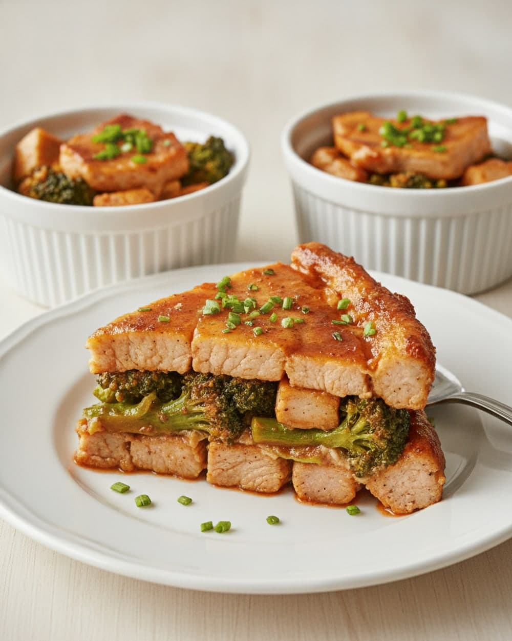 Paprika Pork Broccoli Skillet