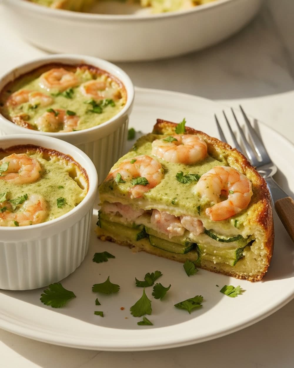 Lime Shrimp Zucchini Skillet