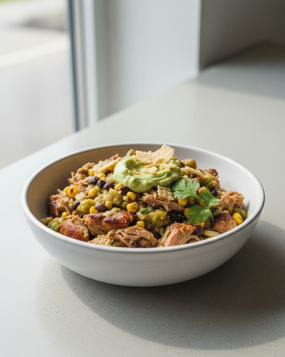 Salsa Verde Pork Bowls