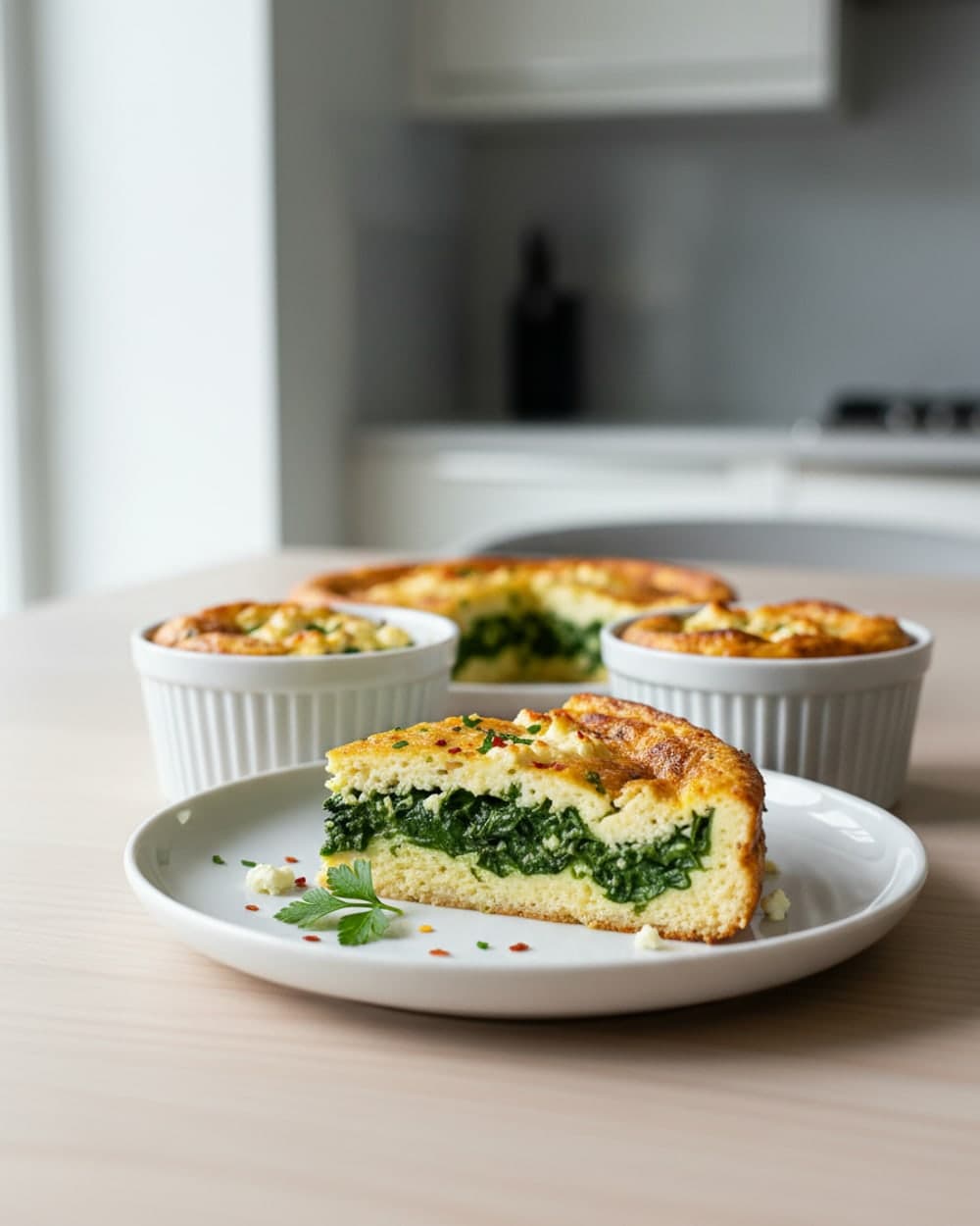 Egg Spinach Feta Bake