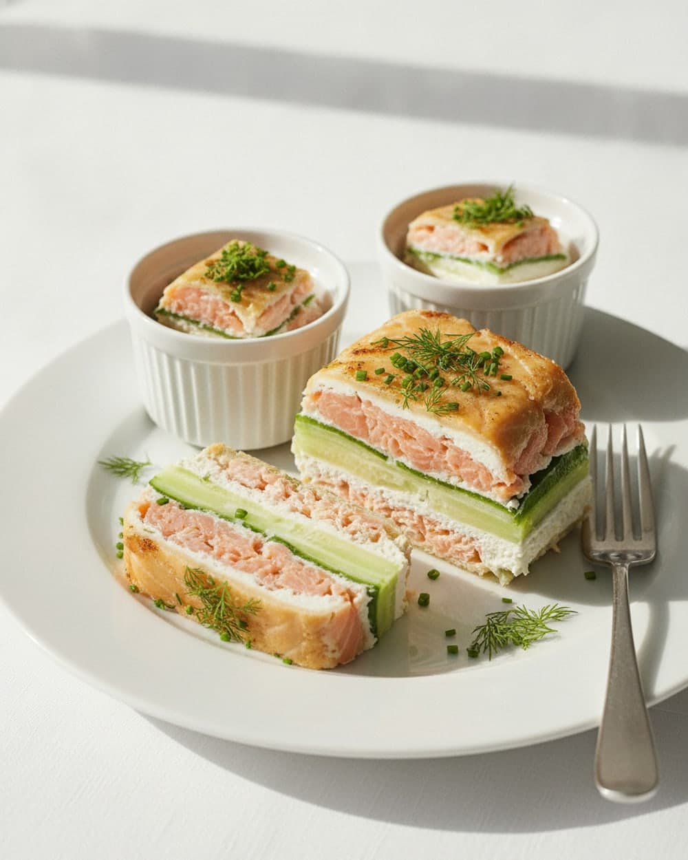Salmon Cucumber Dinner Plates