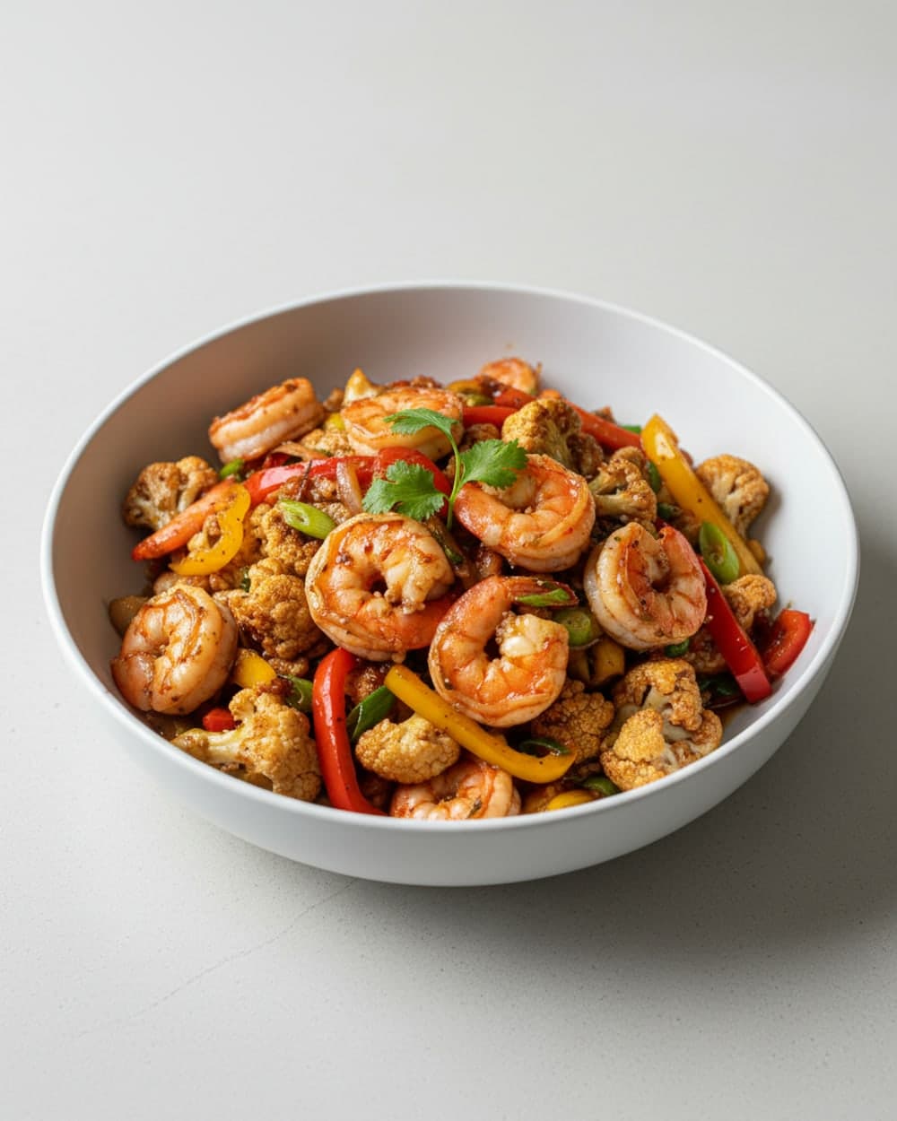 Shrimp Cauliflower Stir-Fry