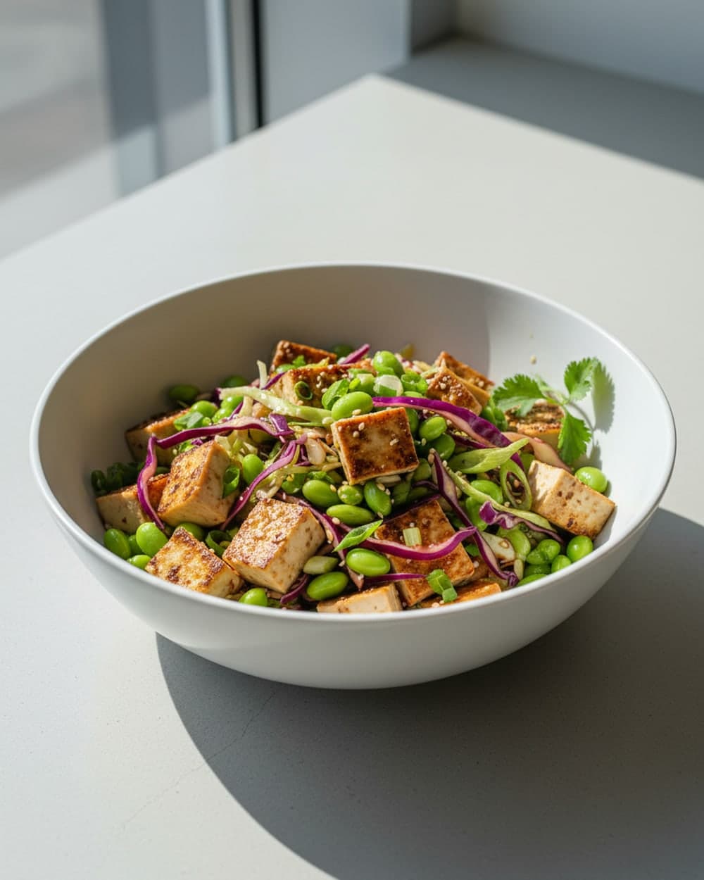 Tofu Edamame Bowls