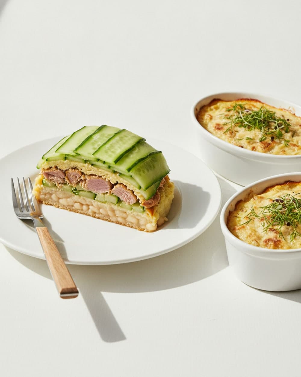 Tuna Cucumber Bean Boats