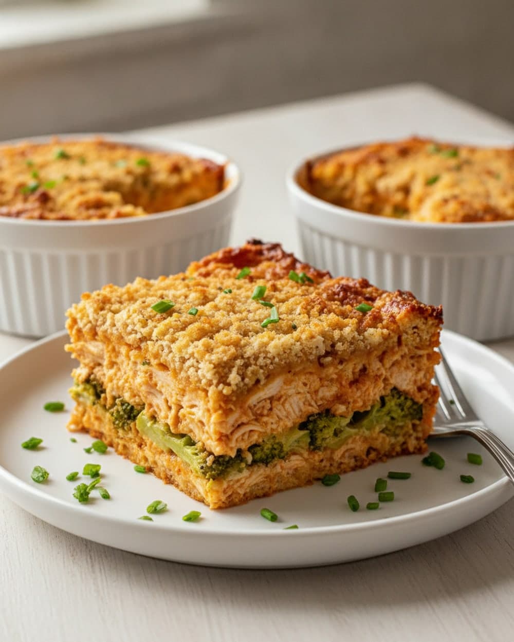 Buffalo Chicken Broccoli Casserole
