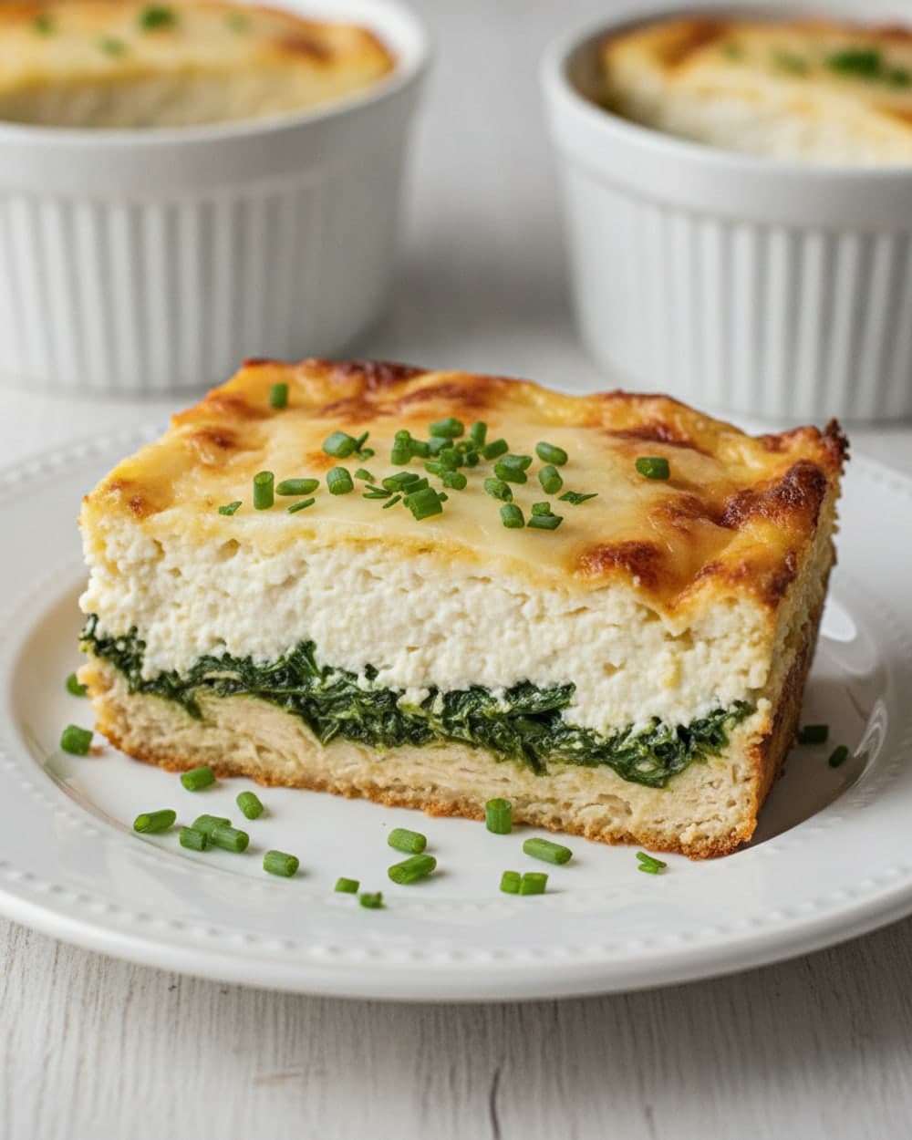 Chicken Spinach Cottage Cheese Bake