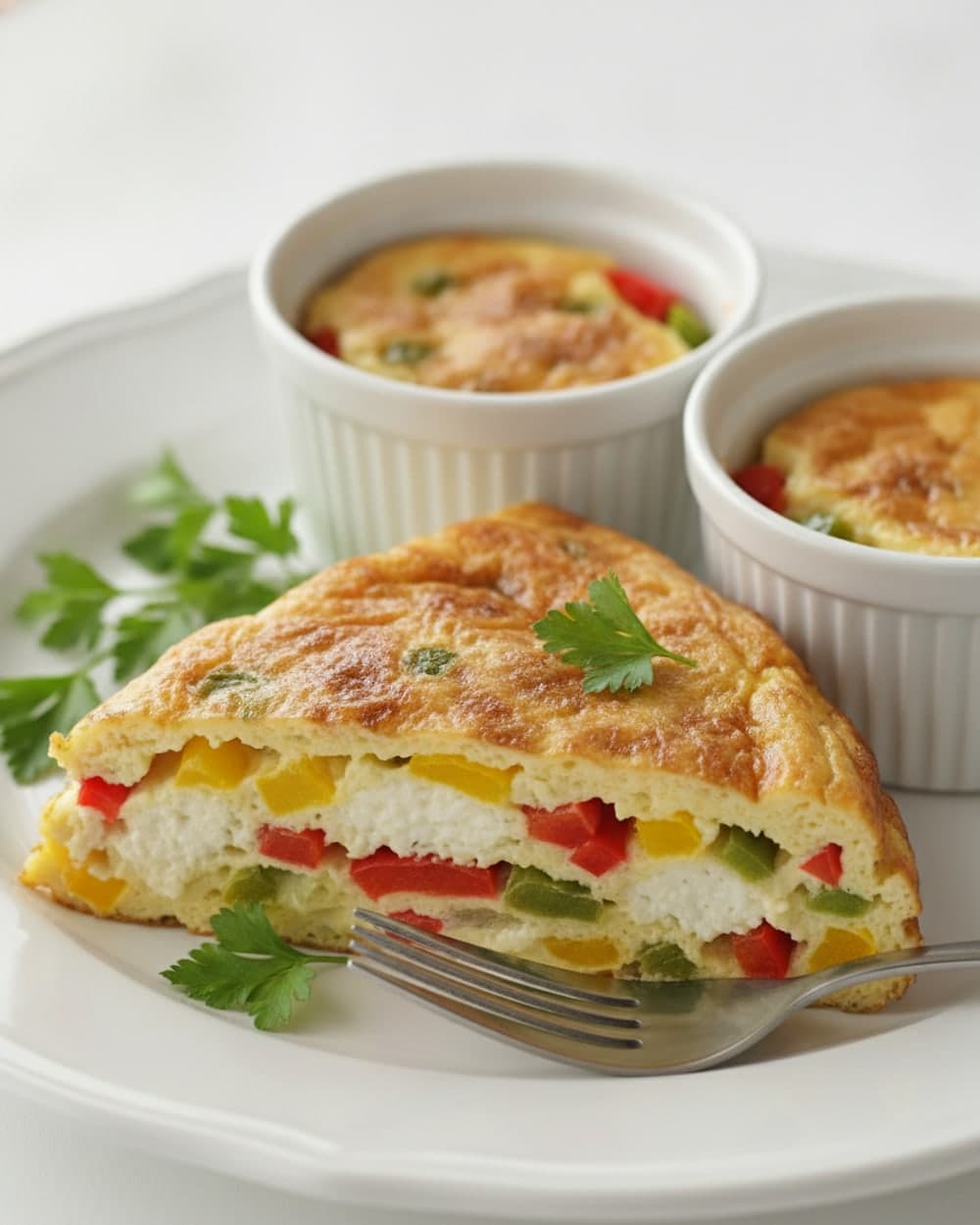 Cottage Cheese Pepper Omelet
