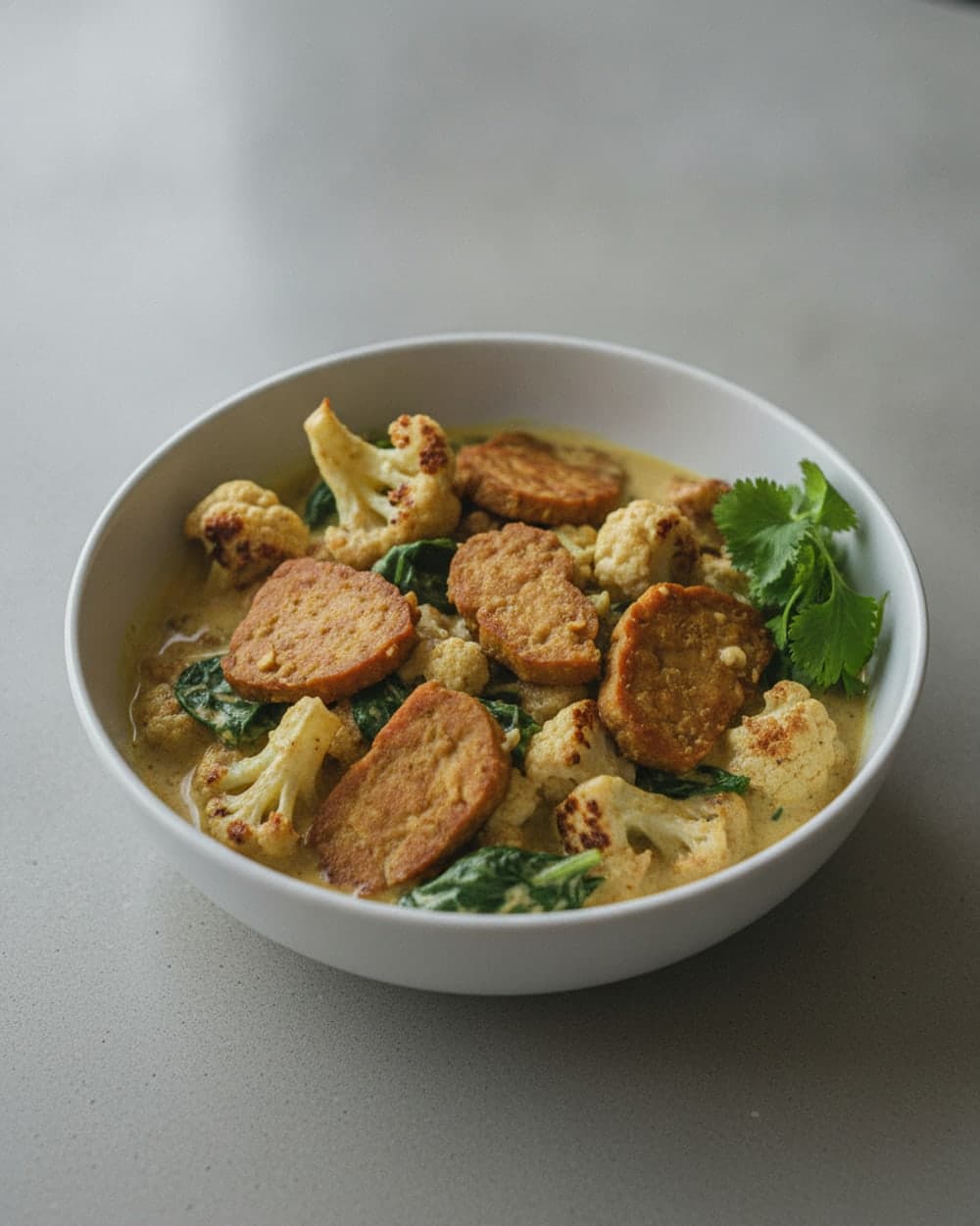 Tempeh Cauliflower Curry Bowls