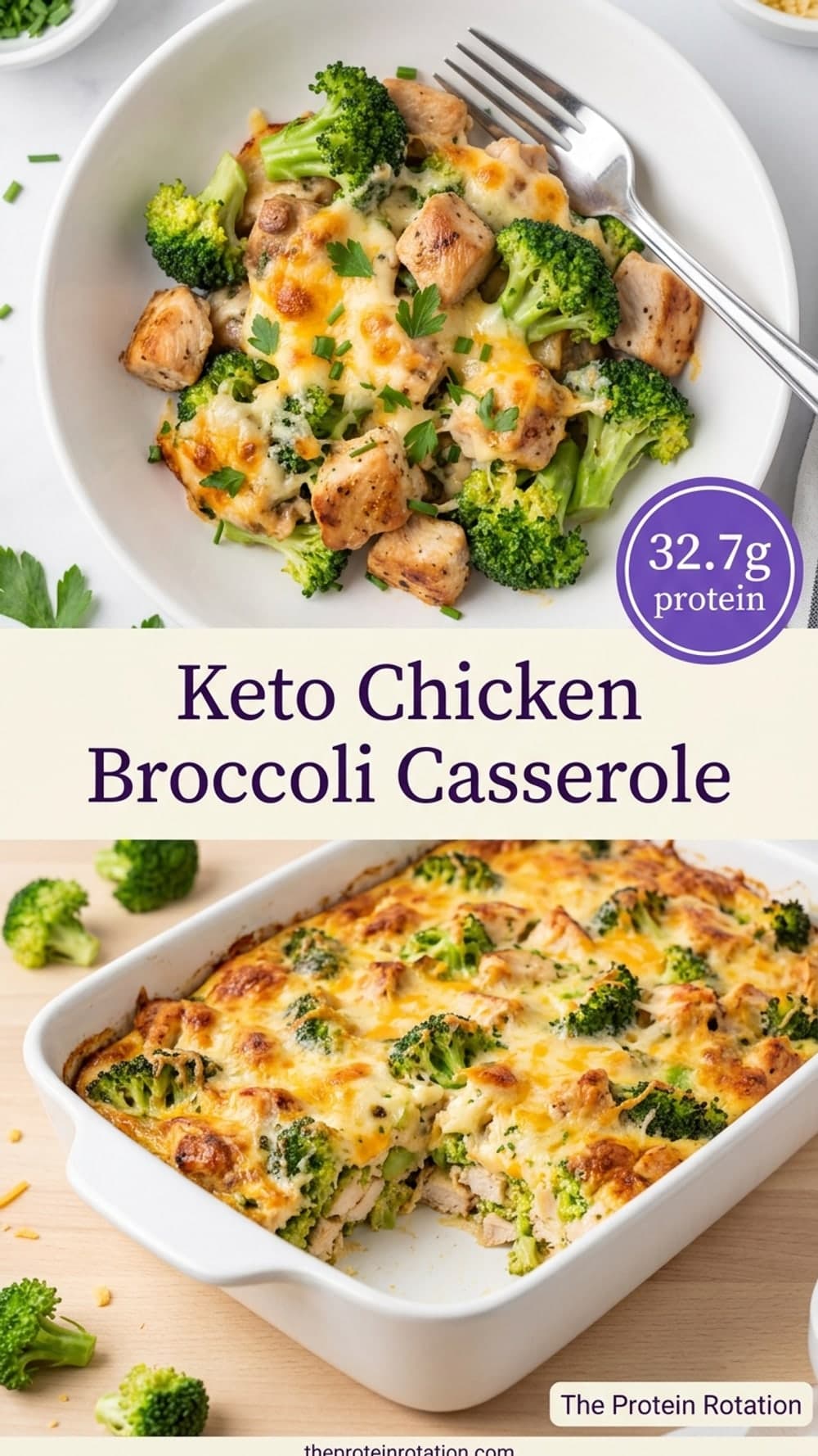 Keto Chicken Broccoli Casserole
