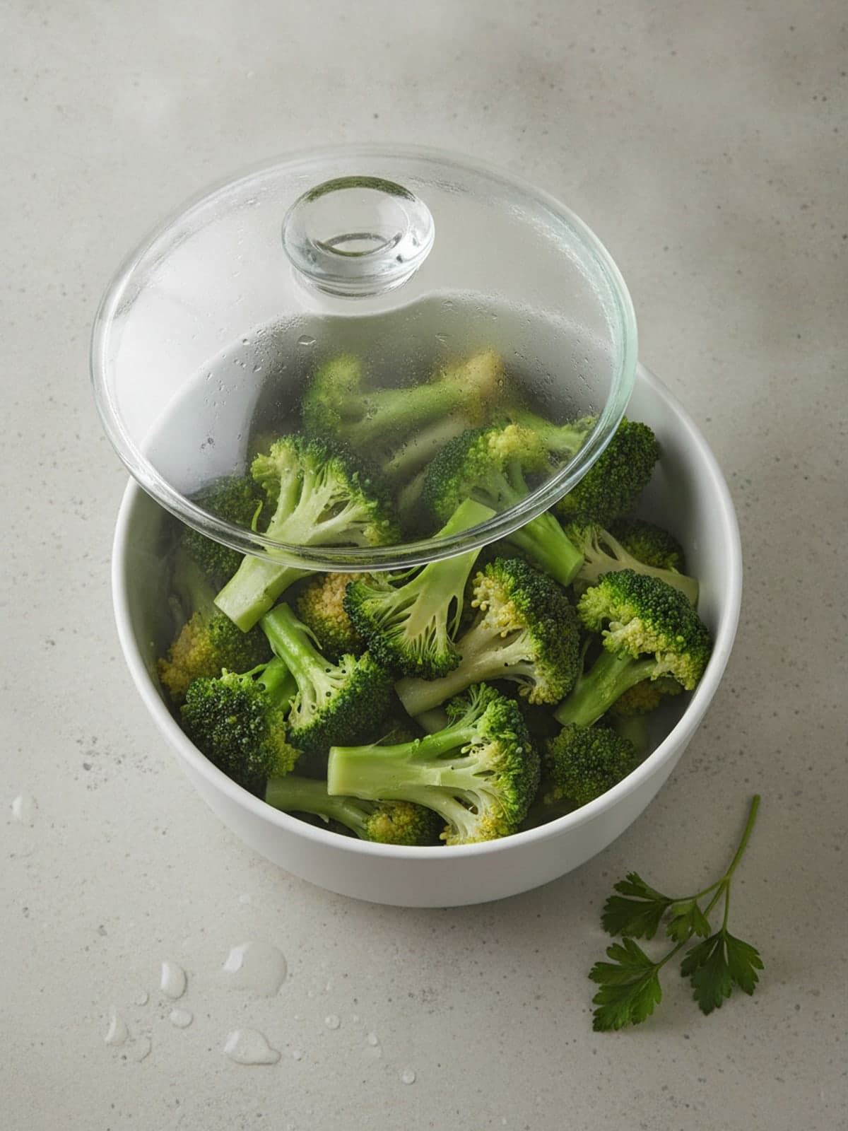 Keto Chicken Casserole with Broccoli and Cheddar: Steam the broccoli