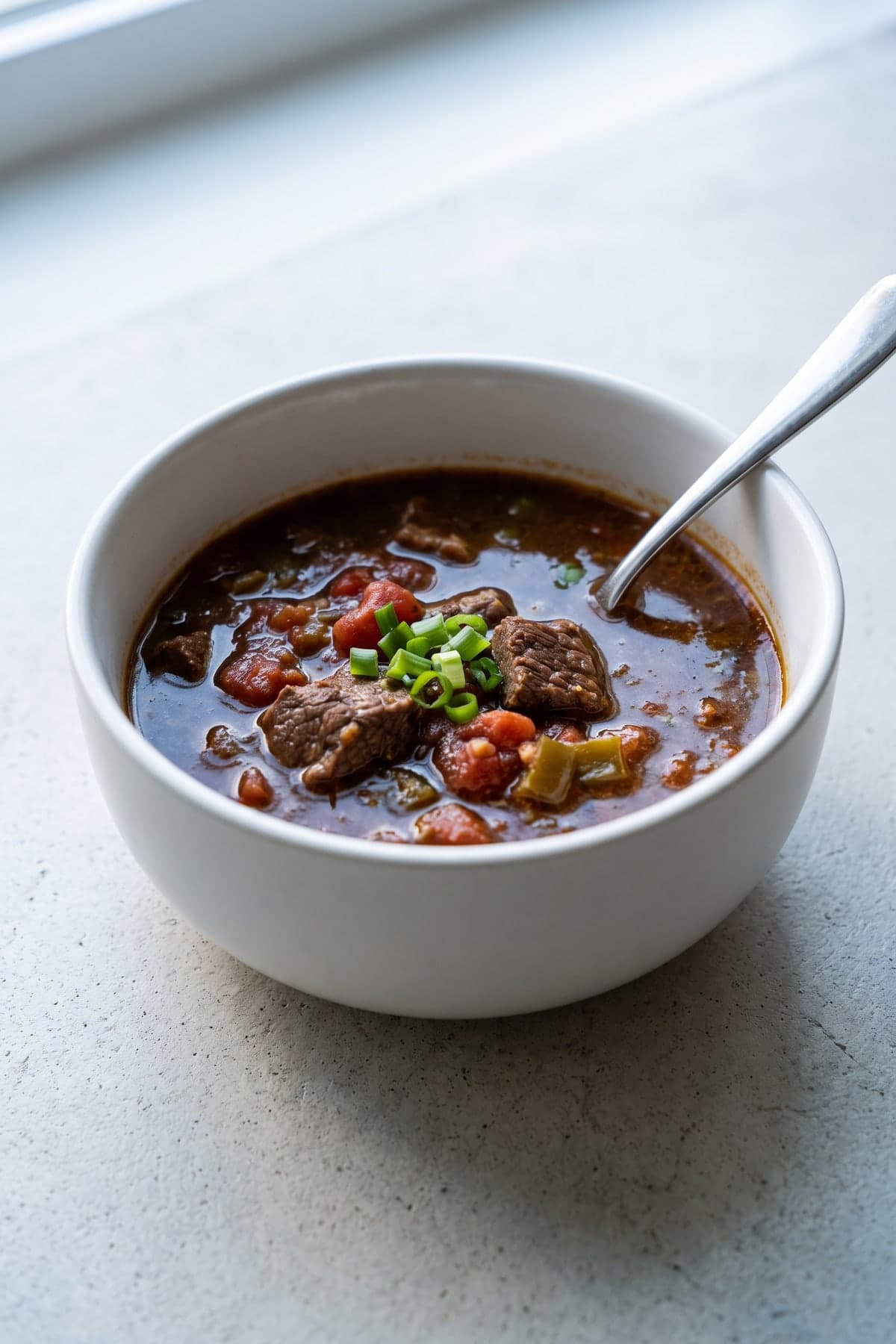 Keto Beef Chili ready to serve