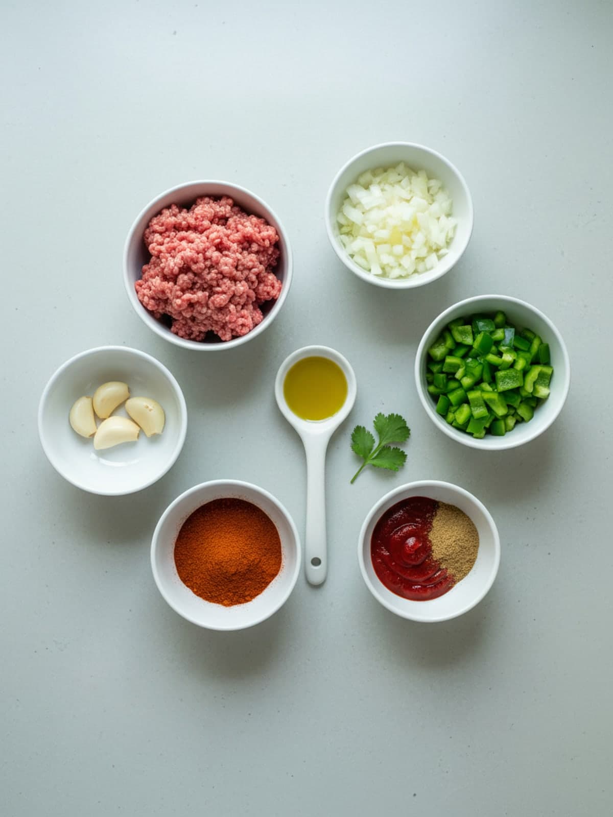 Ingredients for Keto Beef Chili