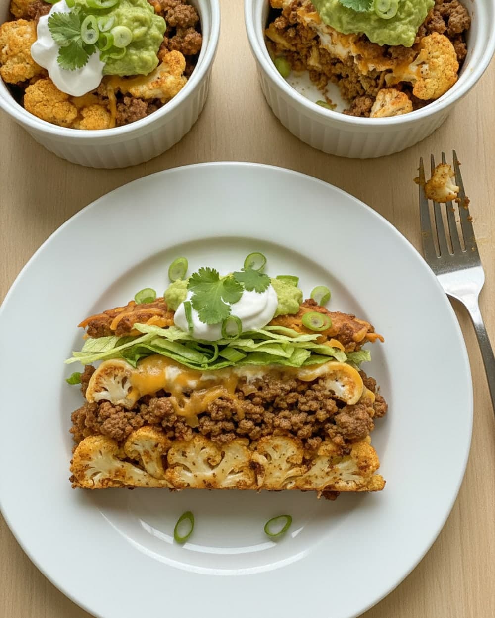 Taco Beef Cauliflower Bowls