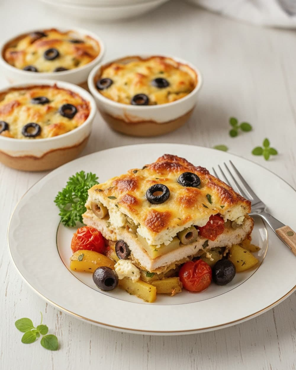 Feta Olive Chicken Traybake